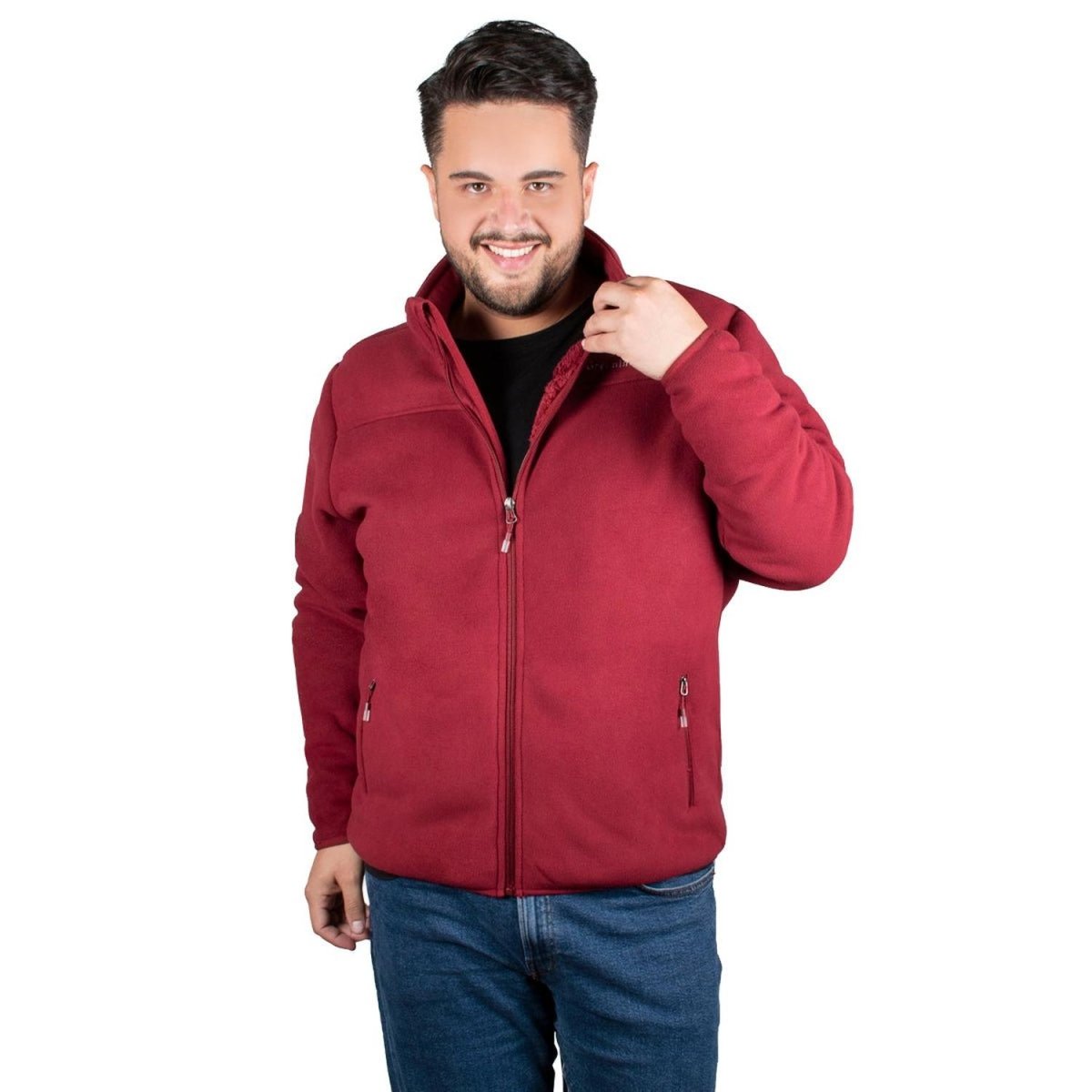 Sudadera Fleece Con Forro En Fur Hombre Plus Size - Greenlander