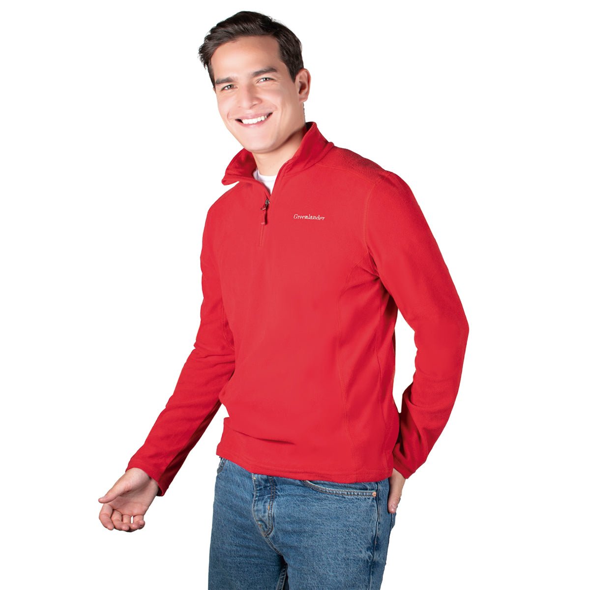 Sudadera Fleece Medio Cierre Hombre - The Original Greenlander