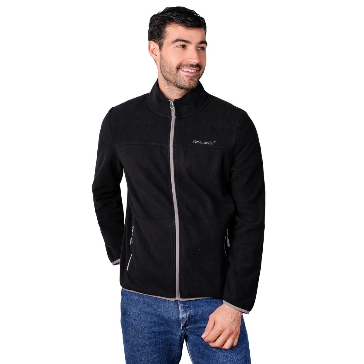 Sudadera Fleece para hombre con cuello alto y bolsillos Greenlander - Greenlander