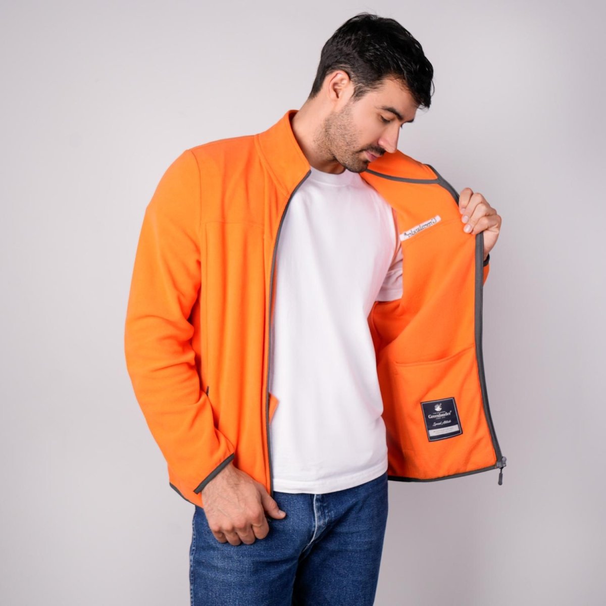 Sudadera Fleece para hombre con cuello alto y bolsillos Greenlander - Greenlander