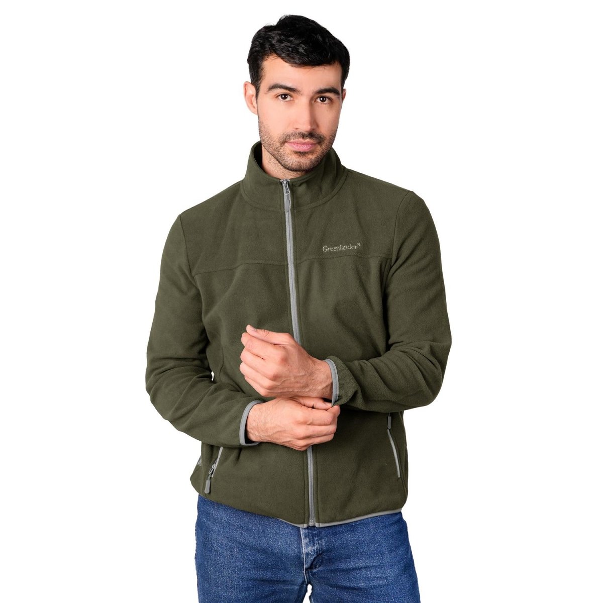 Sudadera Fleece para hombre con cuello alto y bolsillos Greenlander - Greenlander