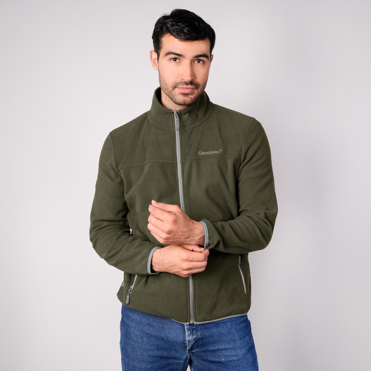 Sudadera Fleece para hombre con cuello alto y bolsillos Greenlander - Greenlander