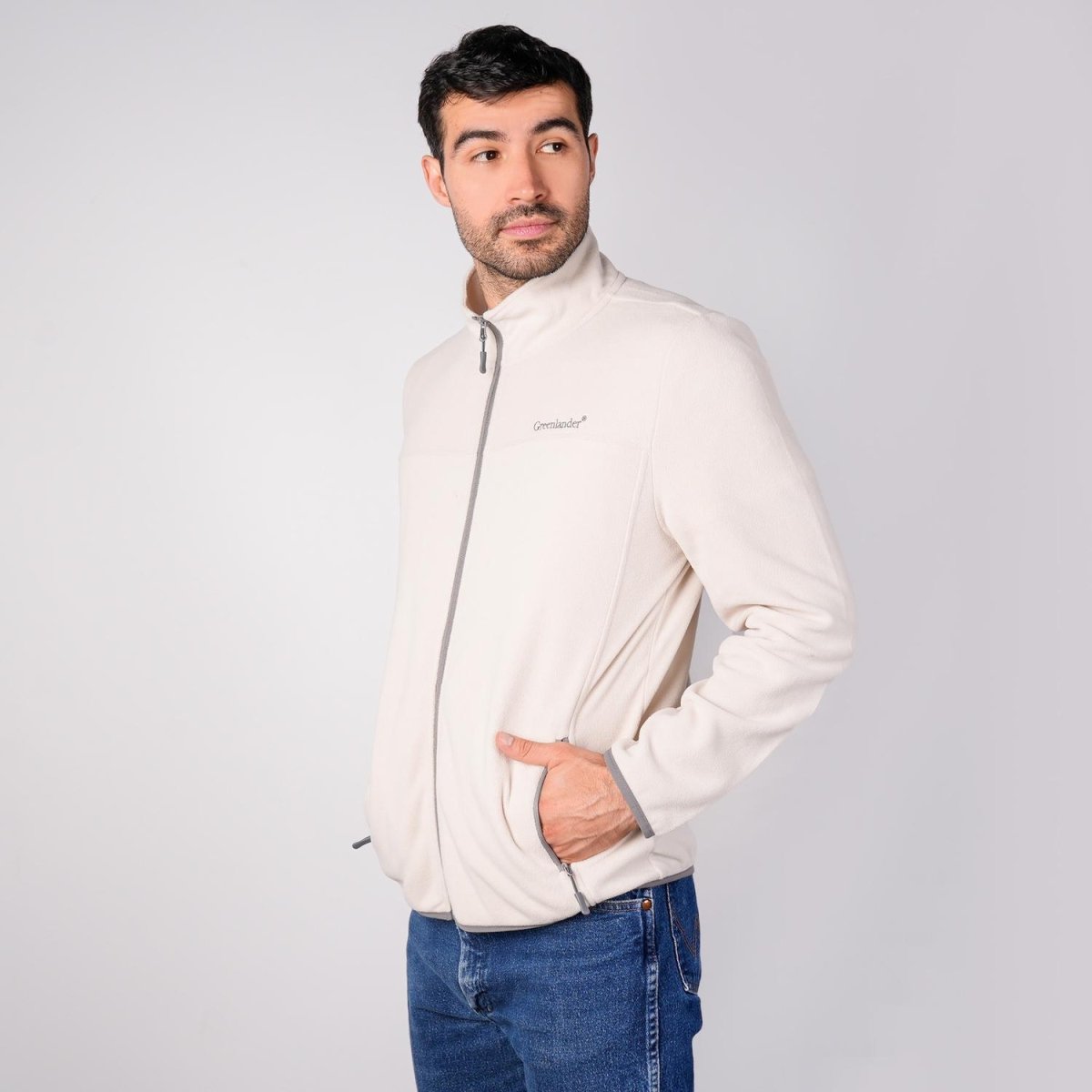Sudadera Fleece para hombre con cuello alto y bolsillos Greenlander - Greenlander