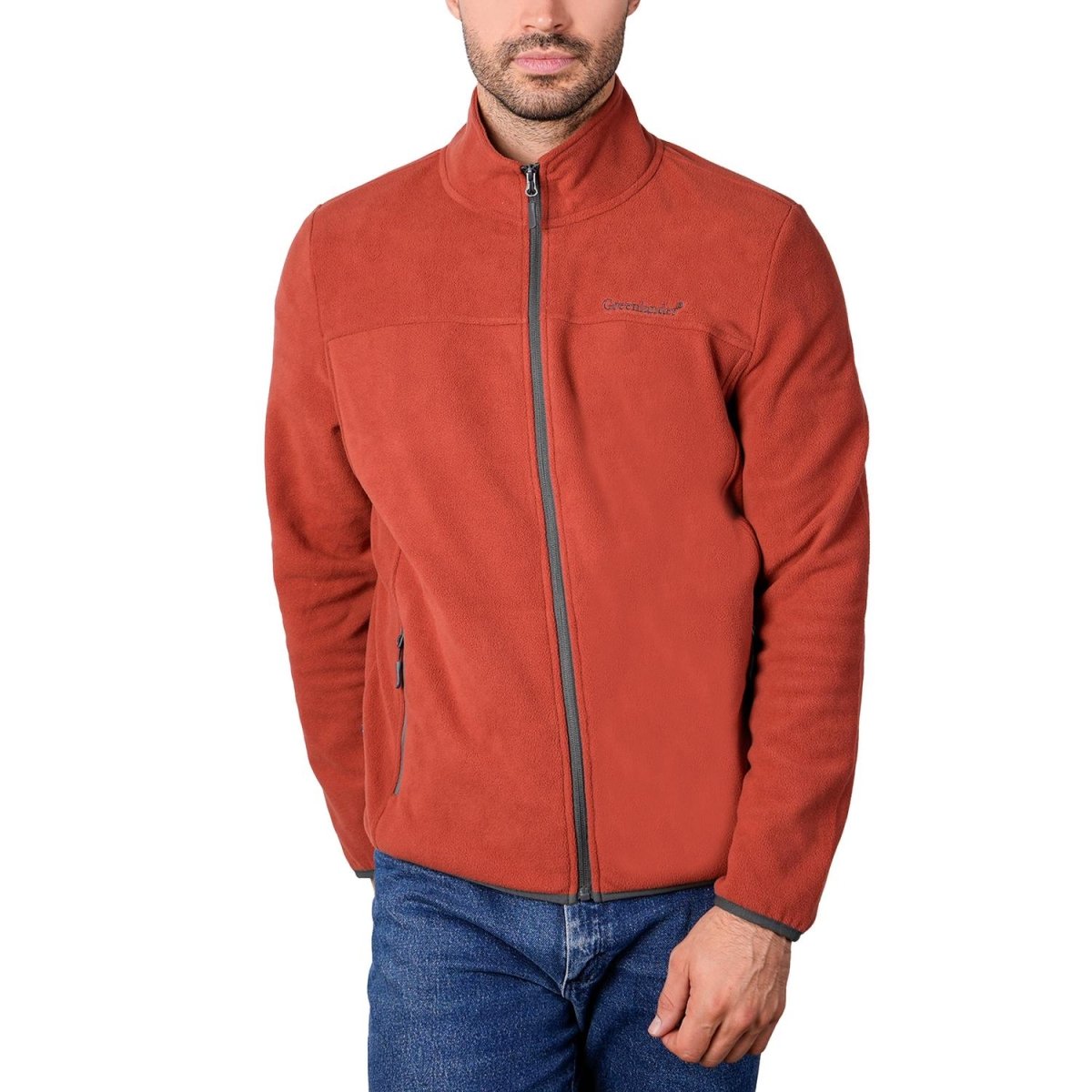 Sudadera Fleece para hombre con cuello alto y bolsillos Greenlander - Greenlander