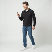 Sudadera Fleece para Hombre Manga Larga con Cuello Polo | Greenlander - Greenlander