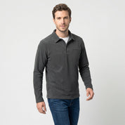 Sudadera Fleece para Hombre Manga Larga con Cuello Polo | Greenlander - Greenlander
