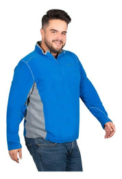 Sudadera Fleece para Hombre Plus Size con Medio Cierre y Cuello Alto | Greenlander - Greenlander