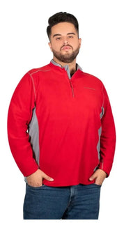 Sudadera Fleece para Hombre Plus Size con Medio Cierre y Cuello Alto | Greenlander - Greenlander