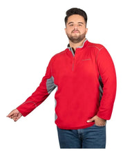 Sudadera Fleece para Hombre Plus Size con Medio Cierre y Cuello Alto | Greenlander - Greenlander