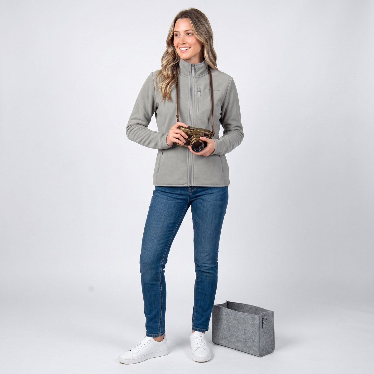 Sudadera Fleece para Mujer con Cierre y Abertura para Pulgar | Greenlander - Greenlander