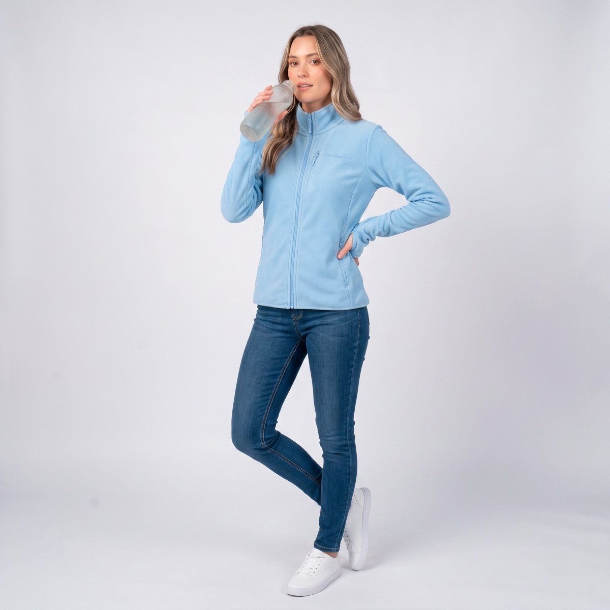 Sudadera Fleece para Mujer con Cierre y Abertura para Pulgar | Greenlander - Greenlander