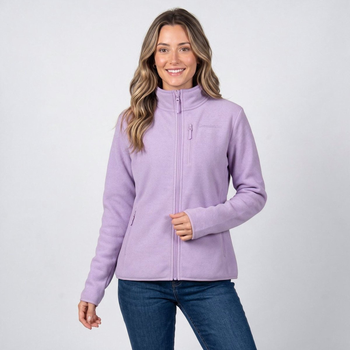 Sudadera Fleece para Mujer con Cierre y Abertura para Pulgar | Greenlander - Greenlander