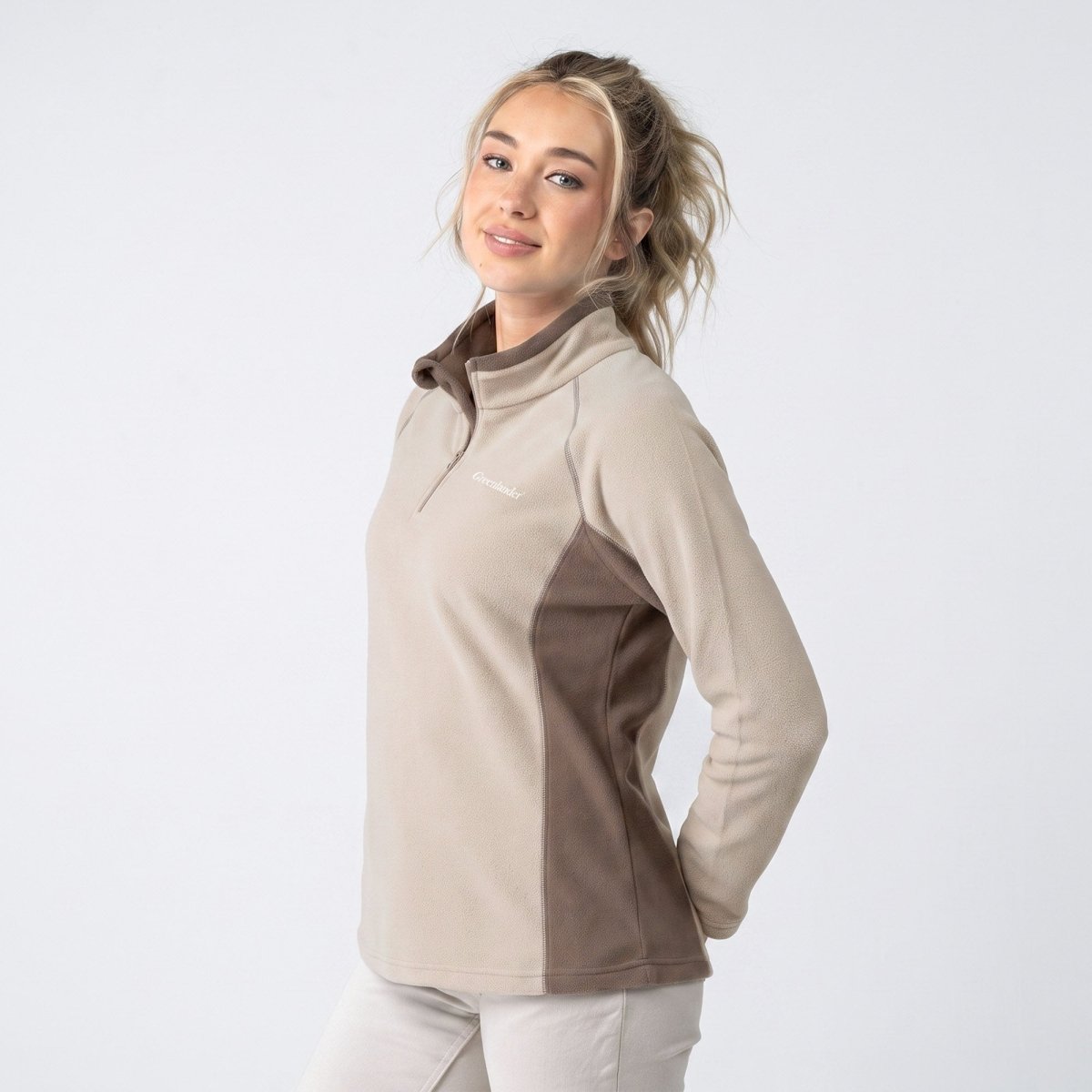 Sudadera Fleece para Mujer con Medio Cierre y Cuello Alto | Greenlander - Greenlander