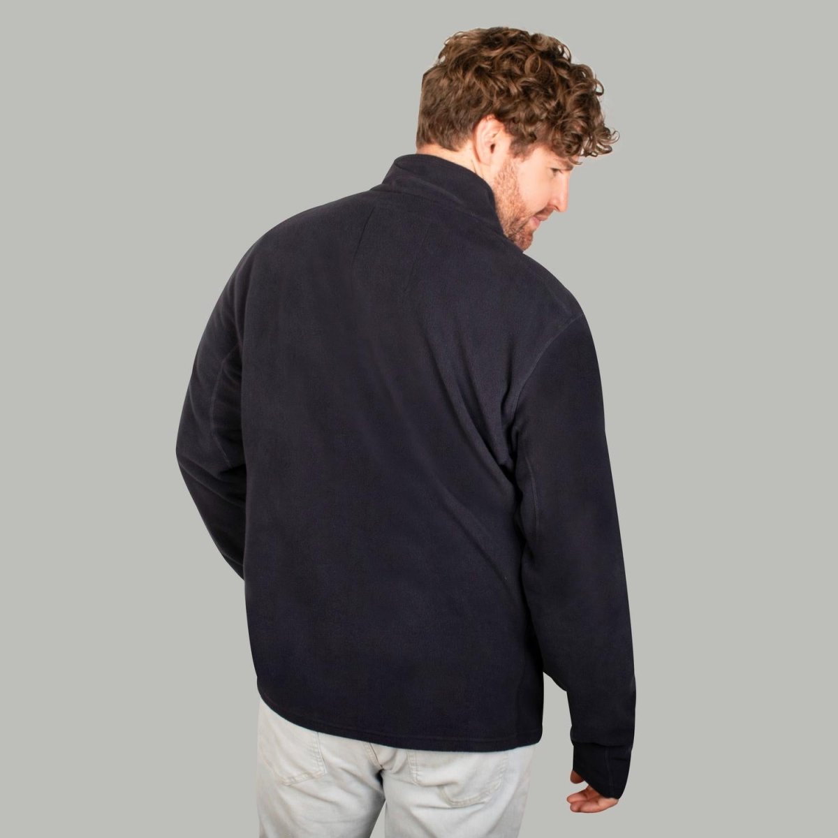 Sudadera fleece plus size para hombre de medio cierre Greenlander - Greenlander