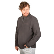 Sudadera fleece plus size para hombre de medio cierre Greenlander - Greenlander