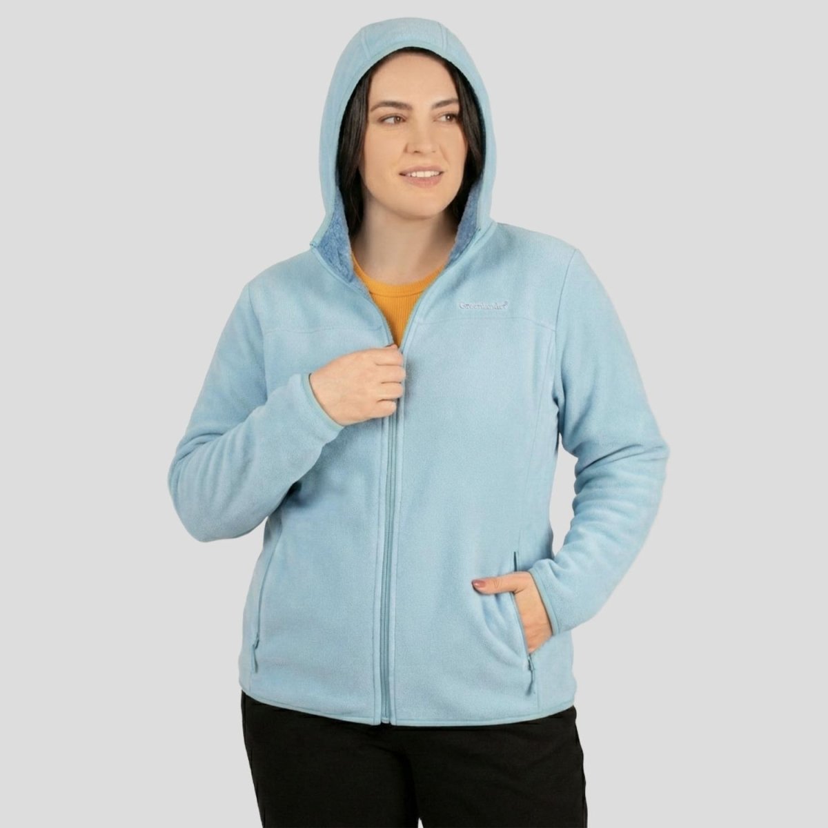 Sudadera Fleece Plus Size Para Mujer cuello alto Greenlander - Greenlander