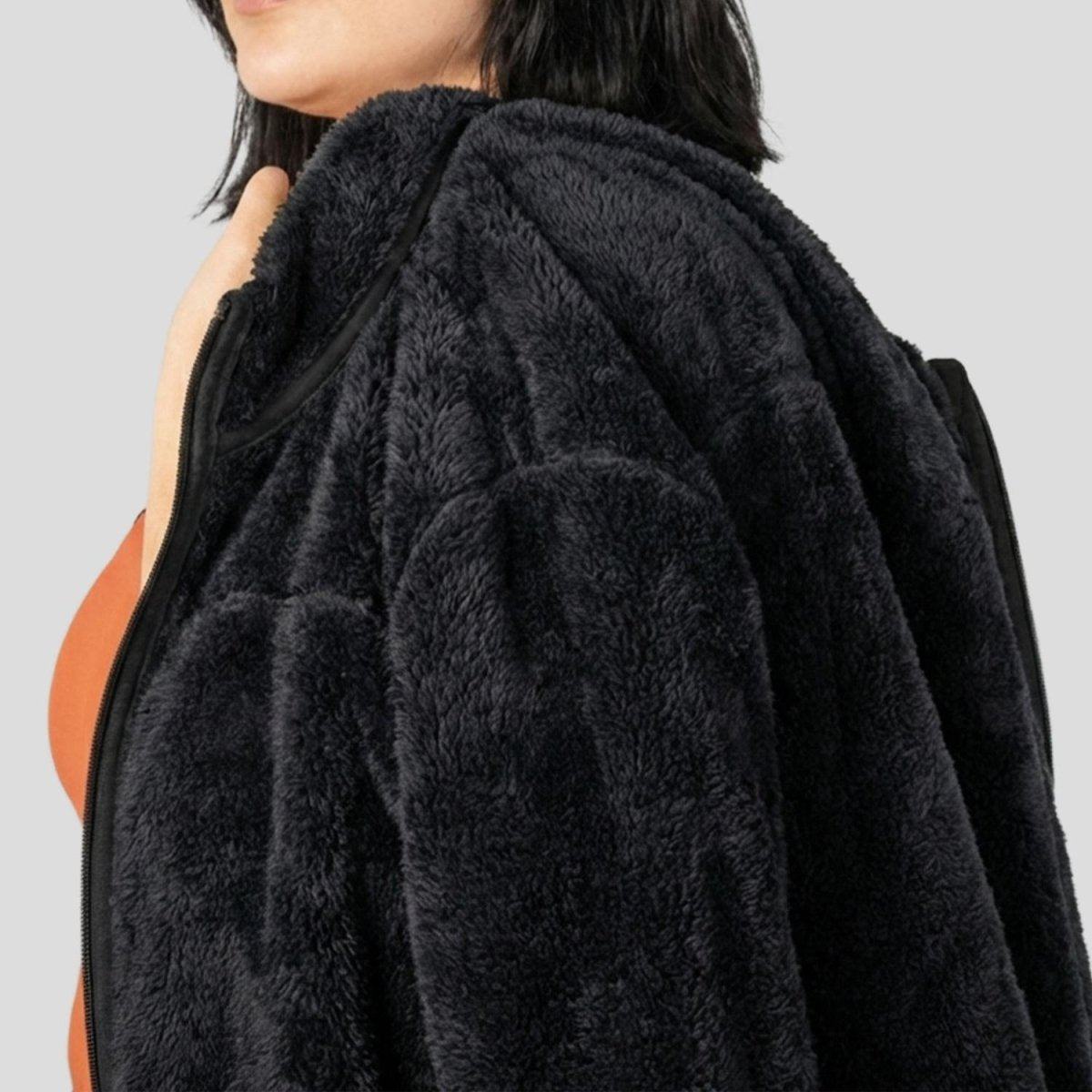 Sudadera Fleece Plus Size Para Mujer cuello alto Greenlander - Greenlander