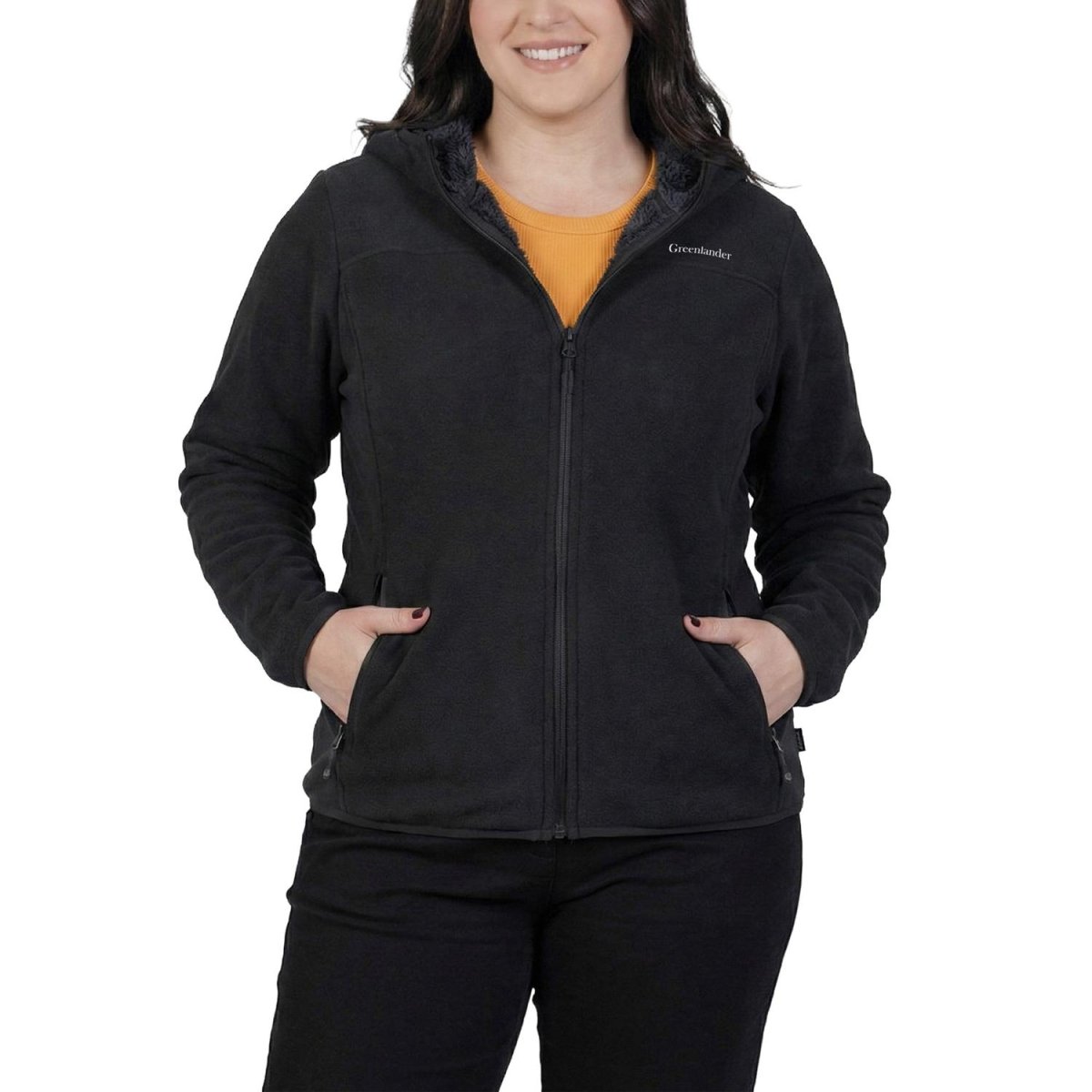 Sudadera Fleece Plus Size Para Mujer cuello alto Greenlander - Greenlander