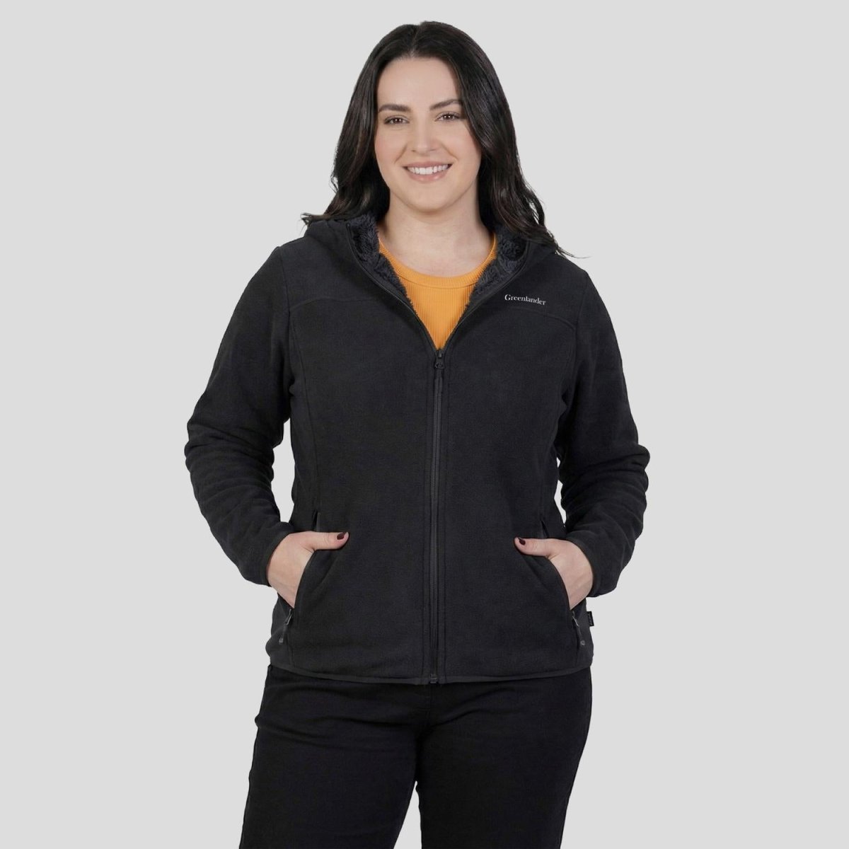 Sudadera Fleece Plus Size Para Mujer cuello alto Greenlander - Greenlander