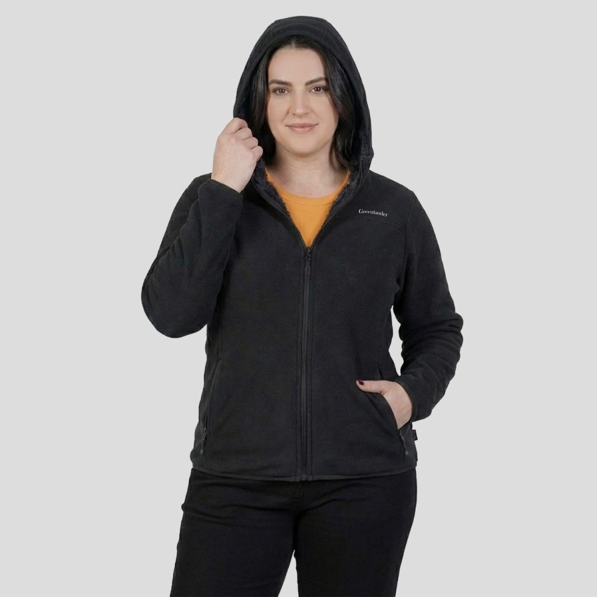 Sudadera Fleece Plus Size Para Mujer cuello alto Greenlander - Greenlander