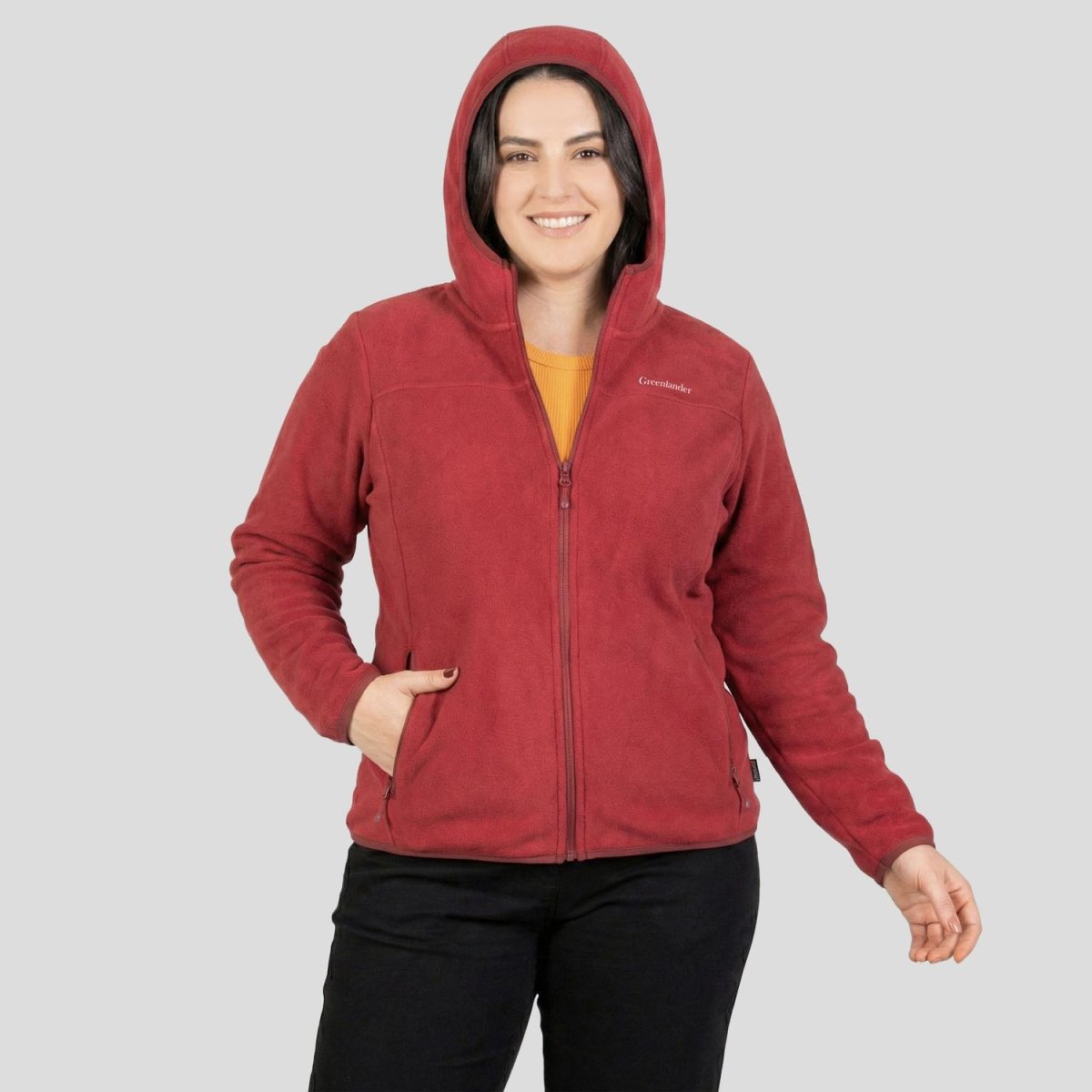 Sudadera Fleece Plus Size Para Mujer cuello alto Greenlander - Greenlander