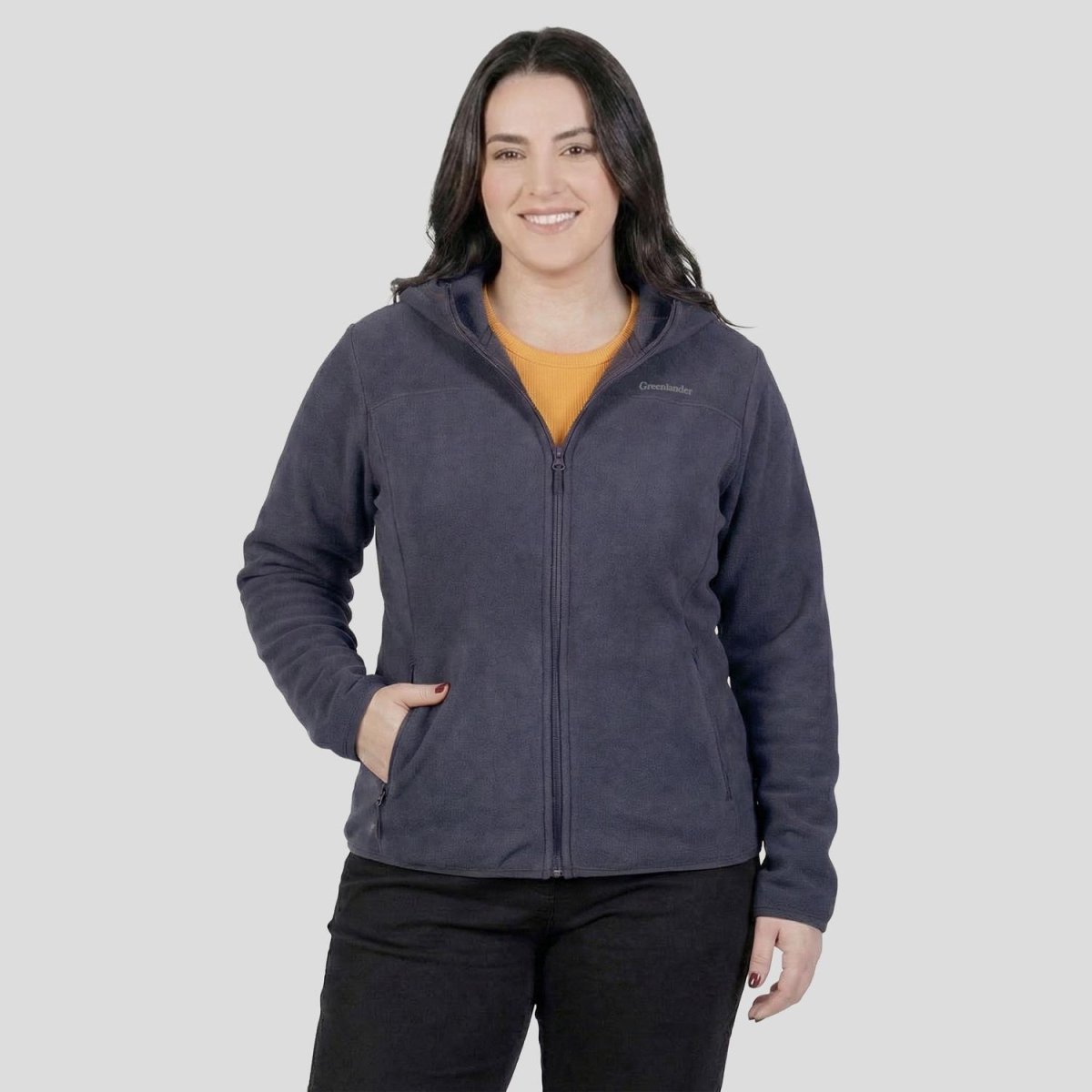 Sudadera Fleece Plus Size Para Mujer cuello alto Greenlander - Greenlander