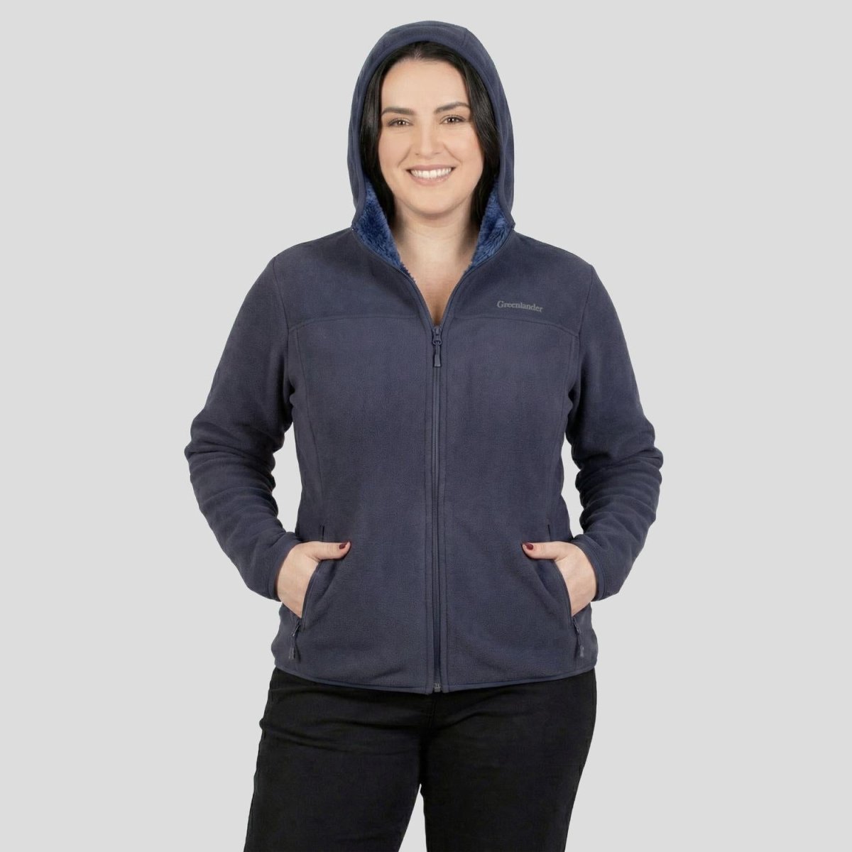 Sudadera Fleece Plus Size Para Mujer cuello alto Greenlander - Greenlander