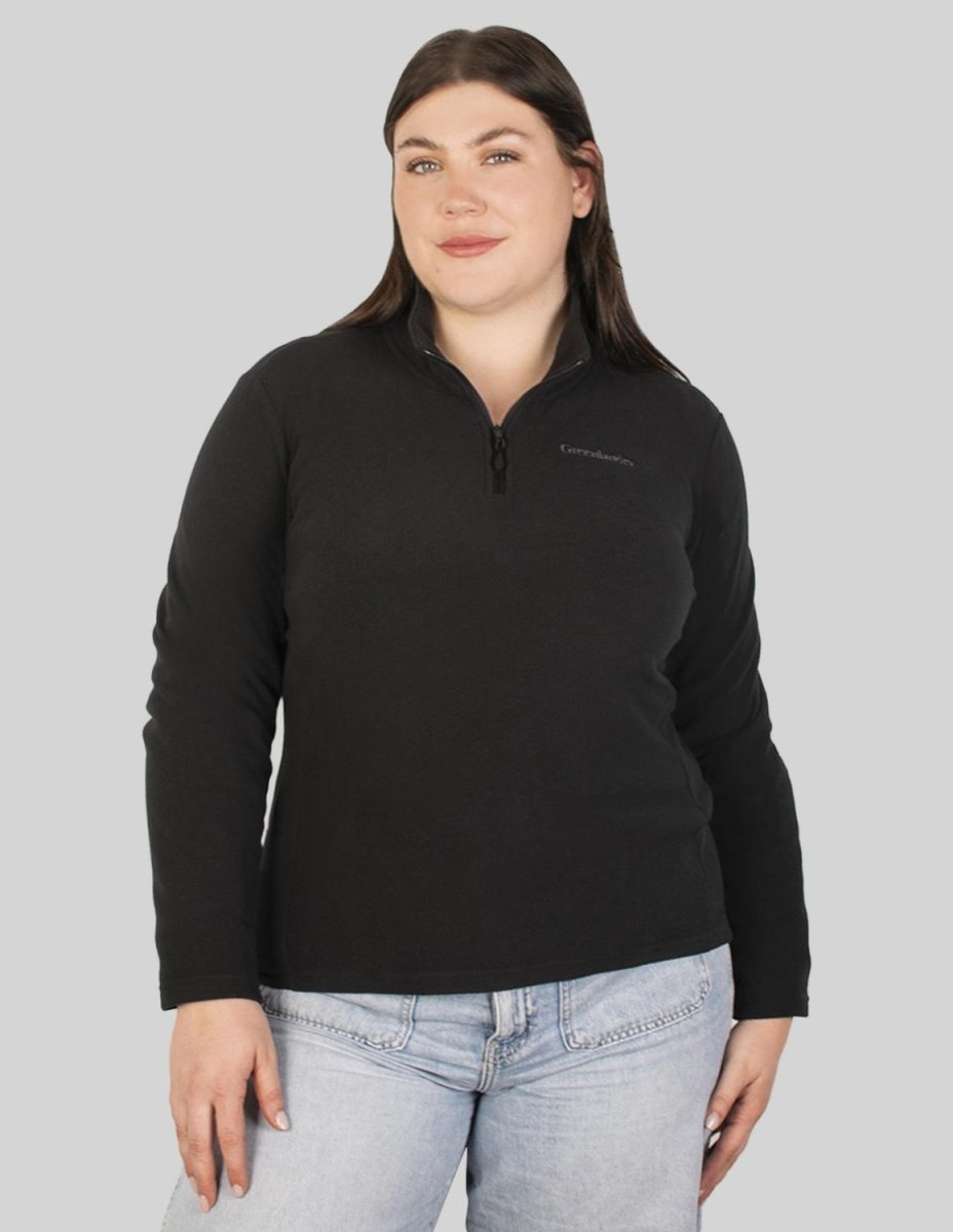 Sudadera fleece plus size para mujer de medio cierre Greenlander - Greenlander