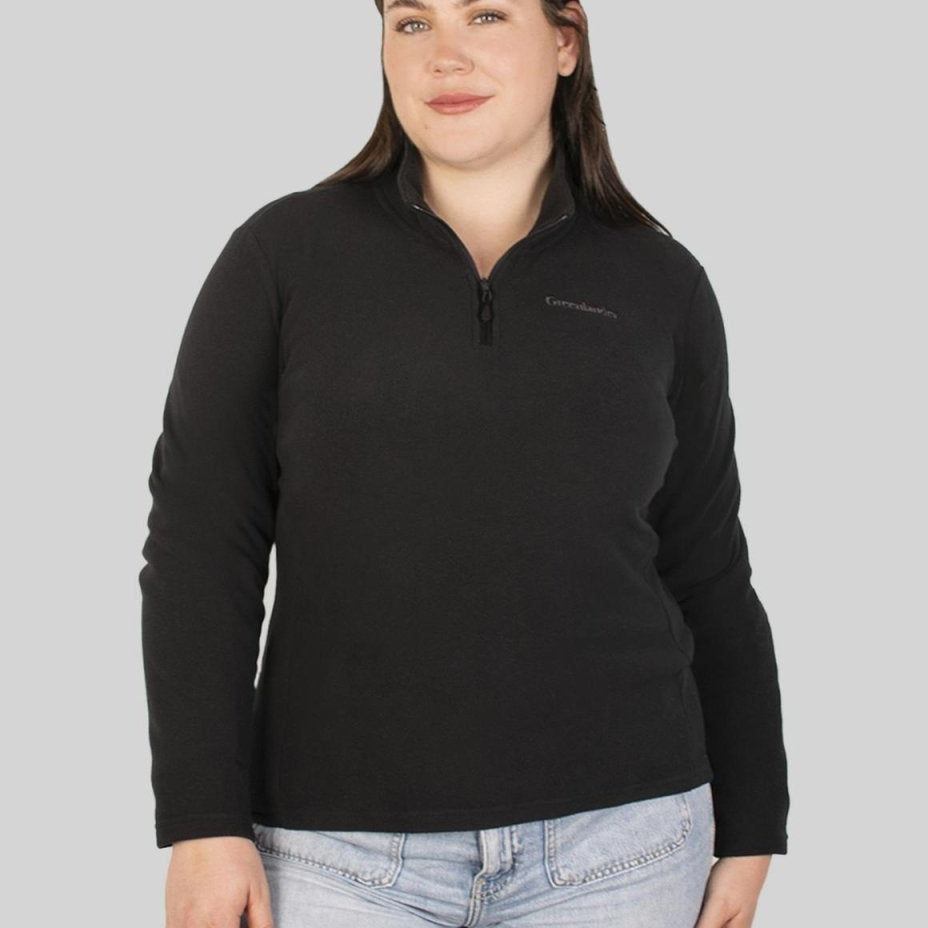 Sudadera fleece plus size para mujer de medio cierre Greenlander - Greenlander