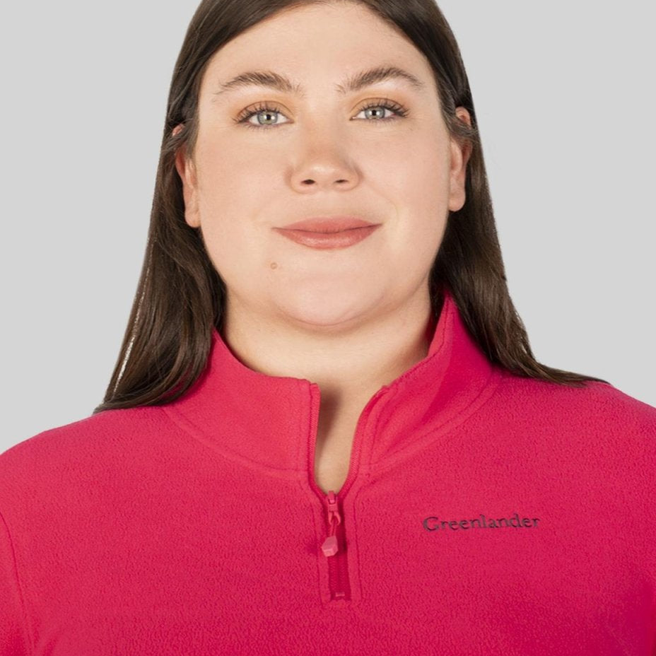 Sudadera fleece plus size para mujer de medio cierre Greenlander - Greenlander