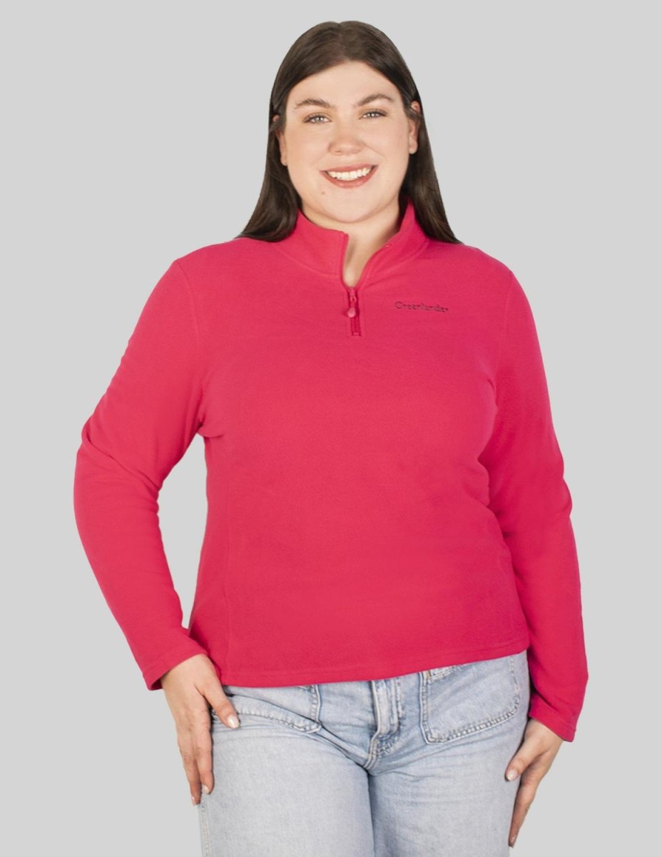 Sudadera fleece plus size para mujer de medio cierre Greenlander - Greenlander