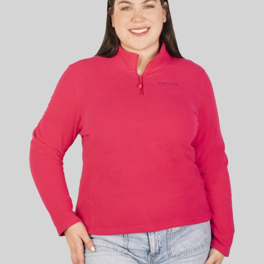 Sudadera fleece plus size para mujer de medio cierre Greenlander - Greenlander