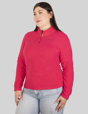 Sudadera fleece plus size para mujer de medio cierre Greenlander - Greenlander