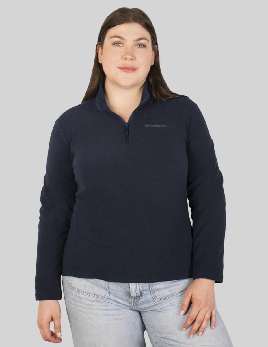 Sudadera fleece plus size para mujer de medio cierre Greenlander - Greenlander