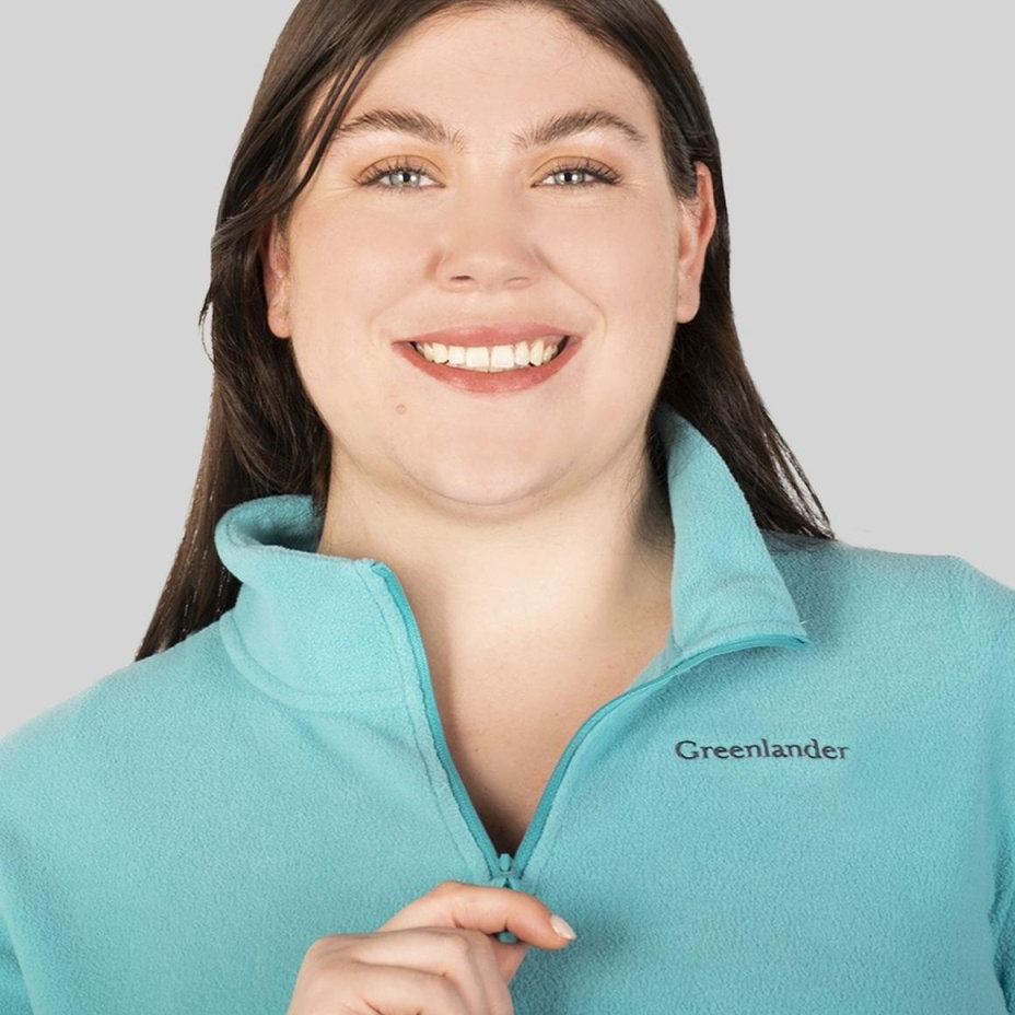 Sudadera fleece plus size para mujer de medio cierre Greenlander - Greenlander