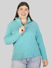 Sudadera fleece plus size para mujer de medio cierre Greenlander - Greenlander