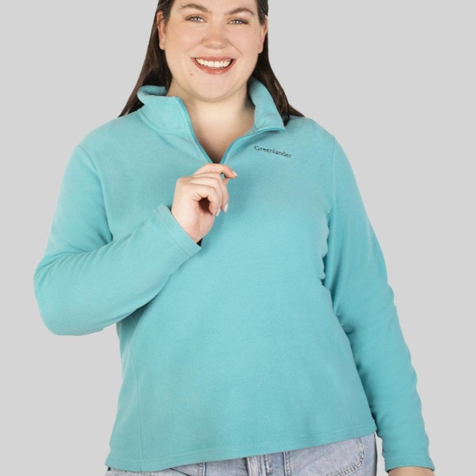 Sudadera fleece plus size para mujer de medio cierre Greenlander - Greenlander