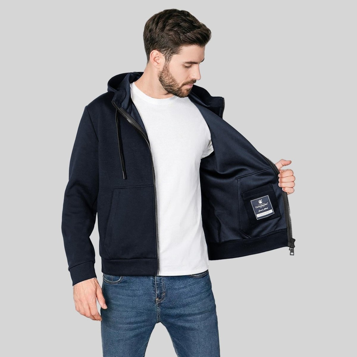 Sudadera Greenlander Capucha y Bolsillos Hombre - Greenlander