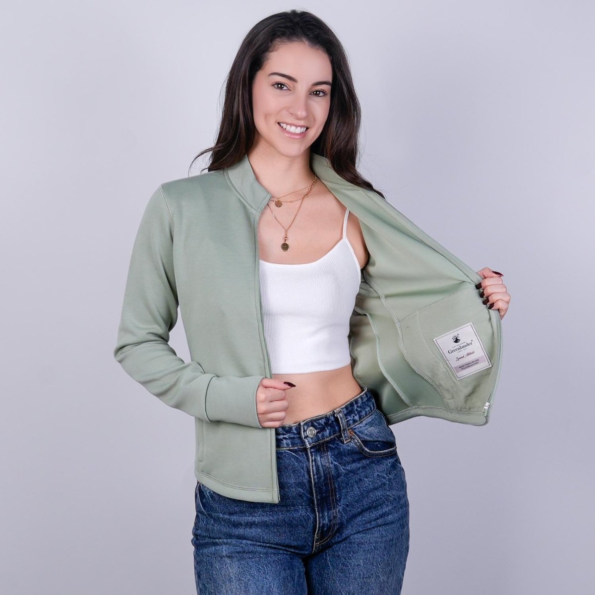 Sudadera Greenlander Entallada Fit Para Mujer - Greenlander