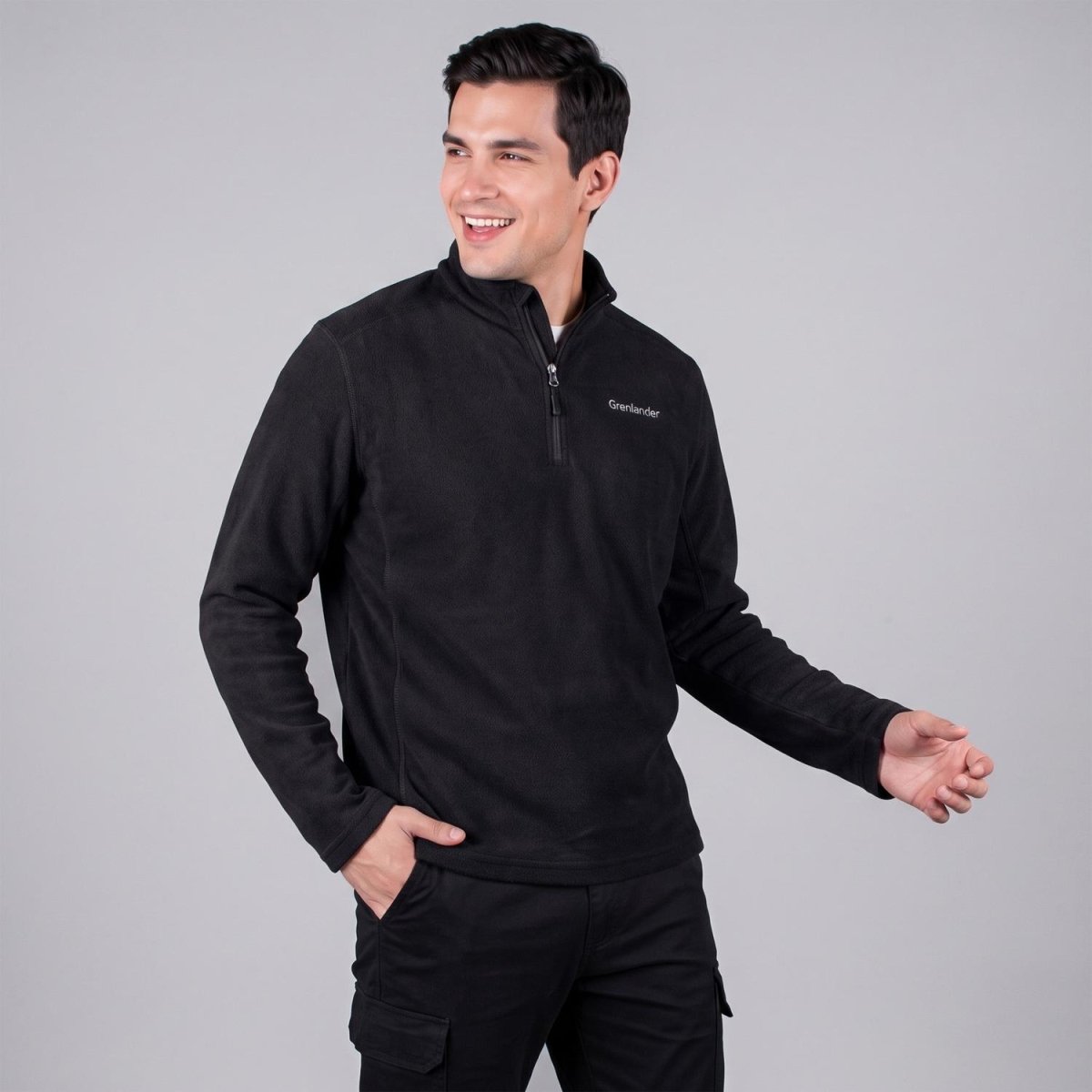 Sudadera Greenlander Fleece de Medio Cierre Hombre - Greenlander