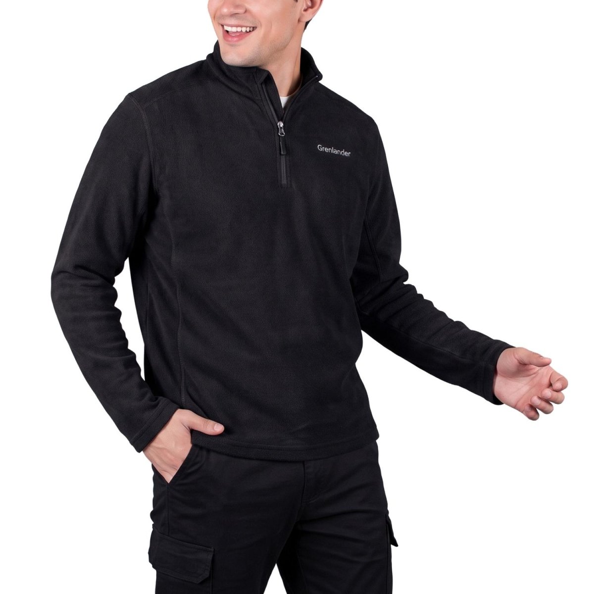 Sudadera Greenlander Fleece de Medio Cierre Hombre - Greenlander
