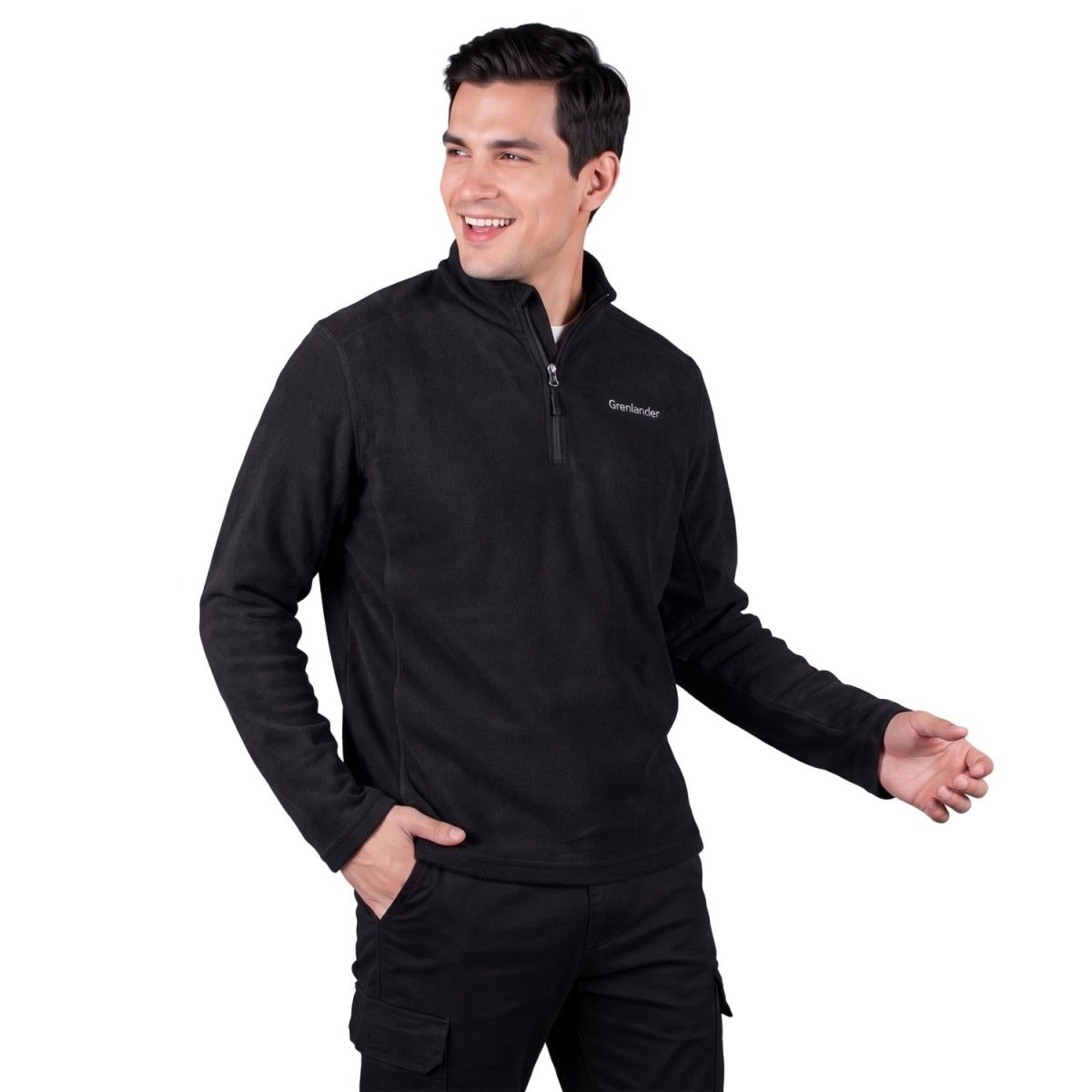 Sudadera Greenlander Fleece de Medio Cierre Hombre - Greenlander