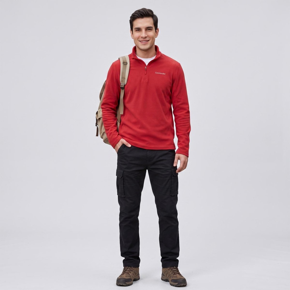 Sudadera Greenlander Fleece de Medio Cierre Hombre - Greenlander