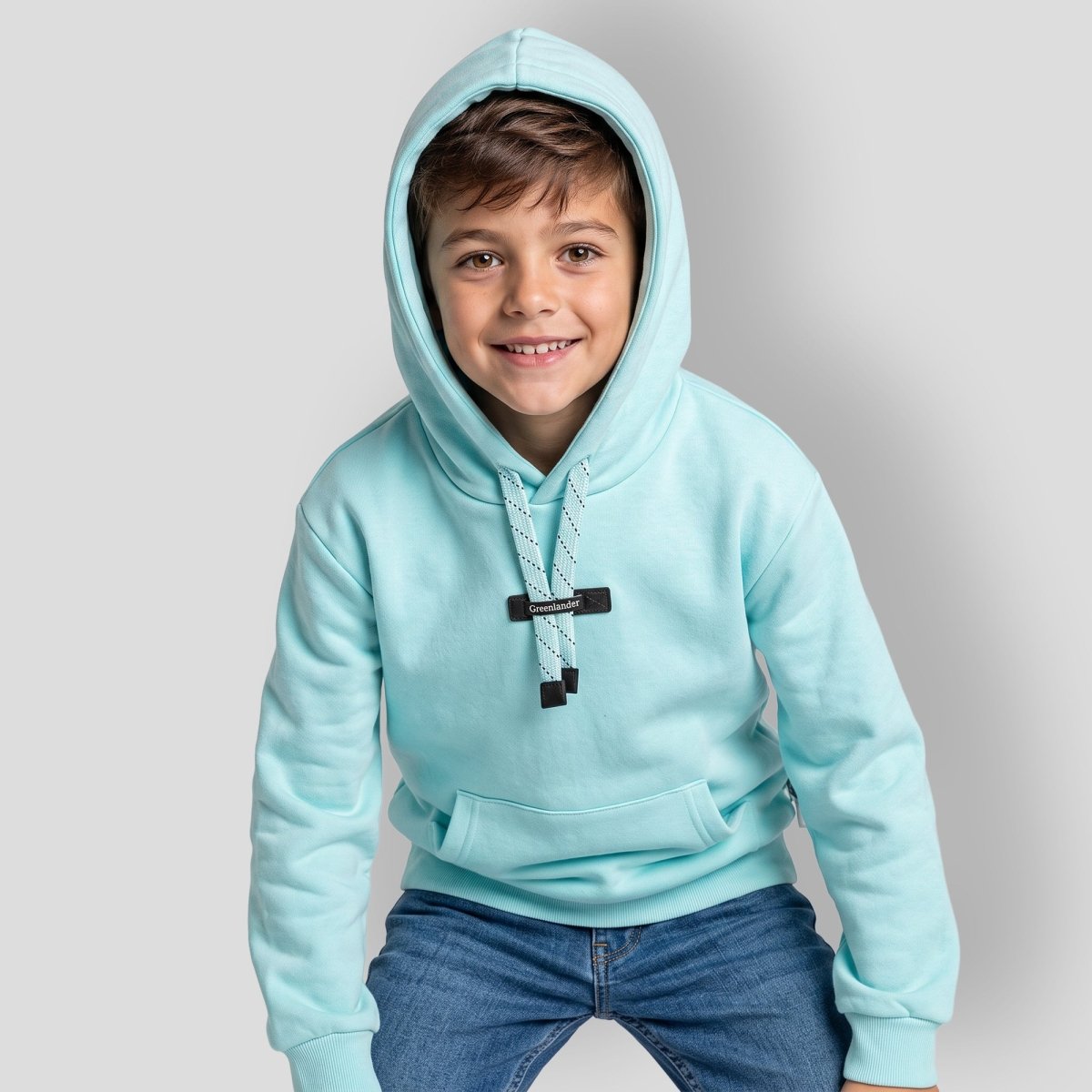 Sudadera Infantil Unisex con Capucha y Bolsa Canguro | Greenlander - Greenlander