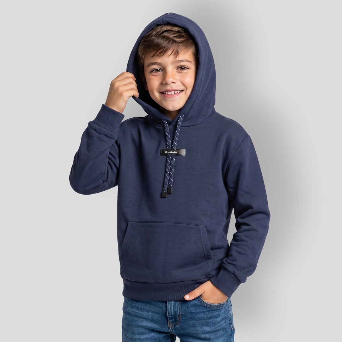 Sudadera Infantil Unisex con Capucha y Bolsa Canguro | Greenlander - Greenlander
