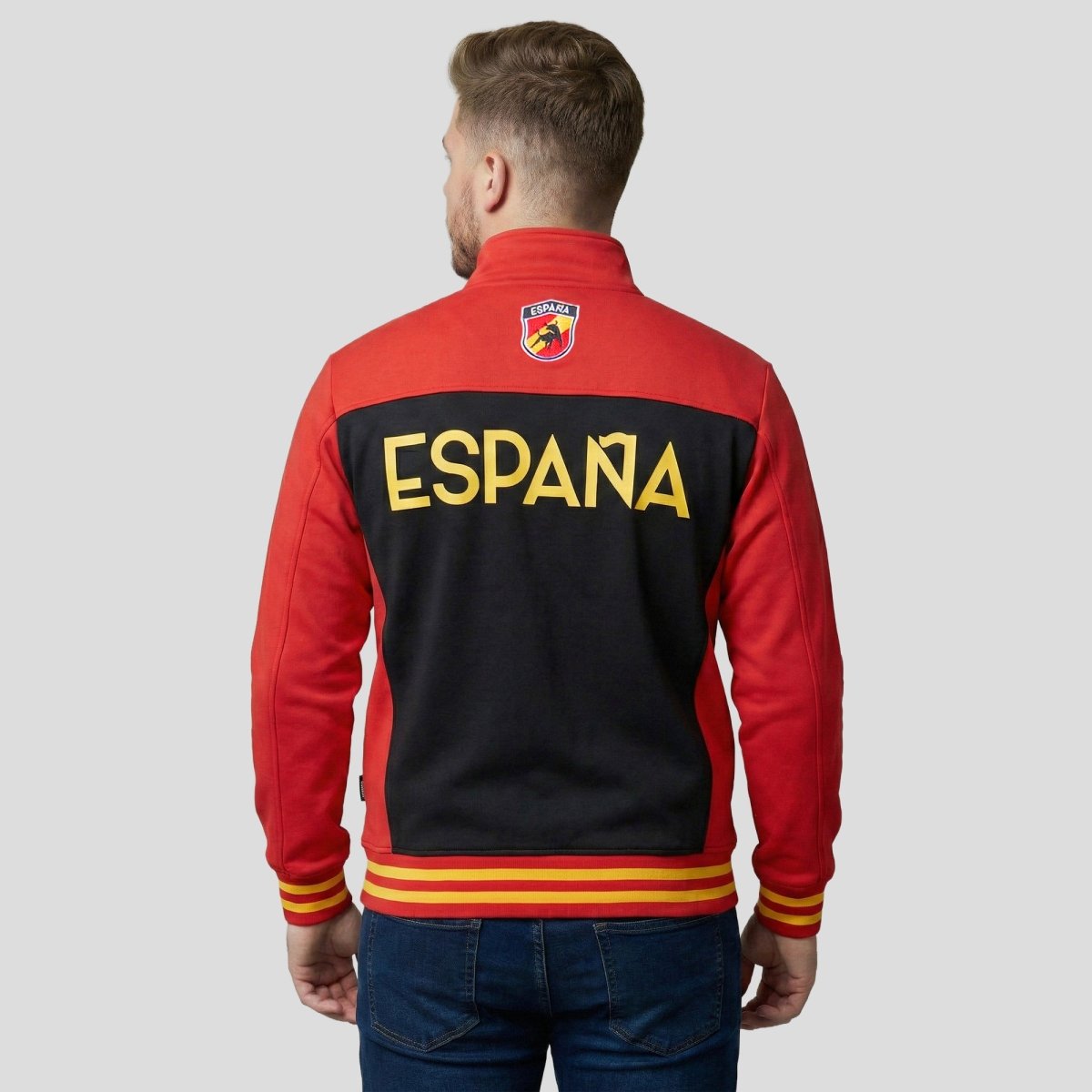Sudadera Plus Size Deportiva de España para Hombre Futbolera - Greenlander