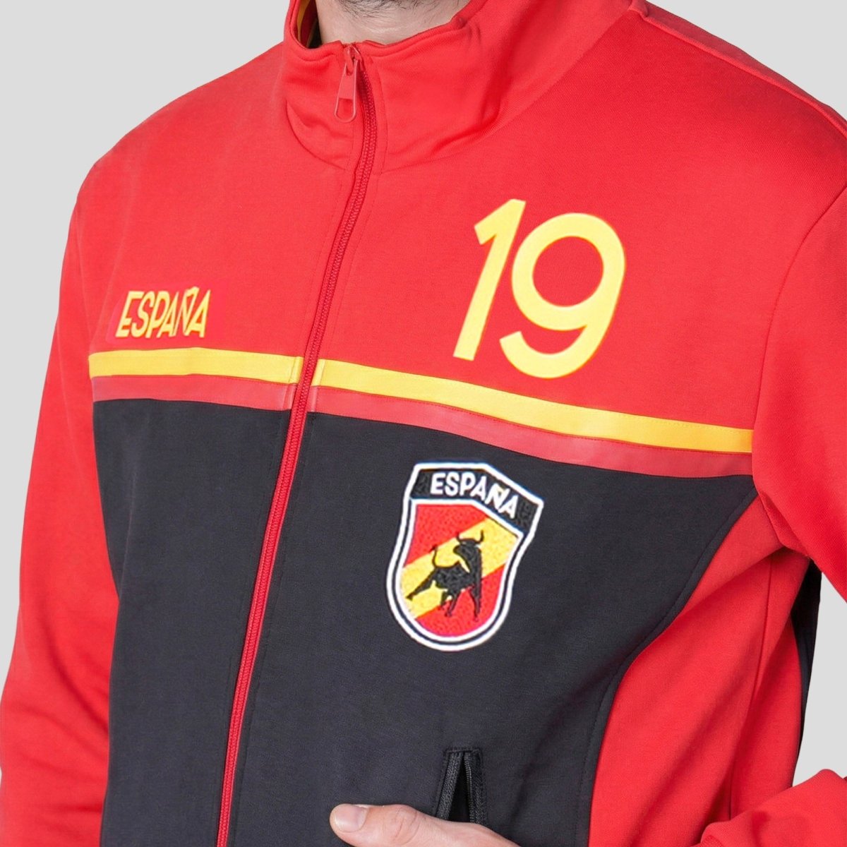 Sudadera Plus Size Deportiva de España para Hombre Futbolera - Greenlander