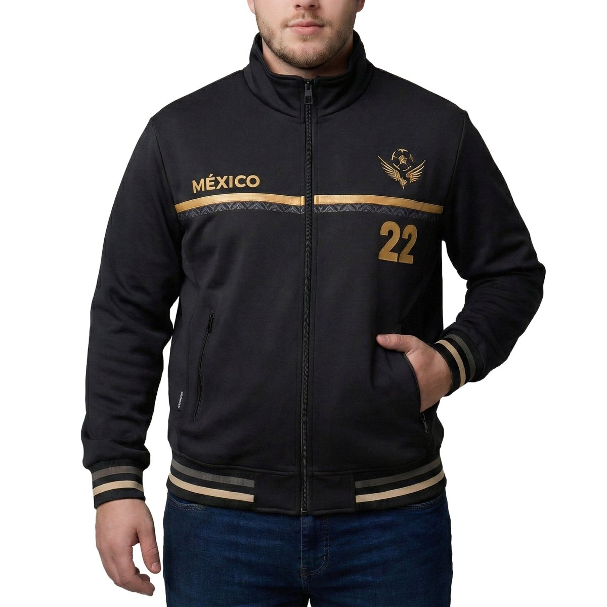 Sudadera Plus Size Deportiva de México para Hombre Futbolera - Greenlander