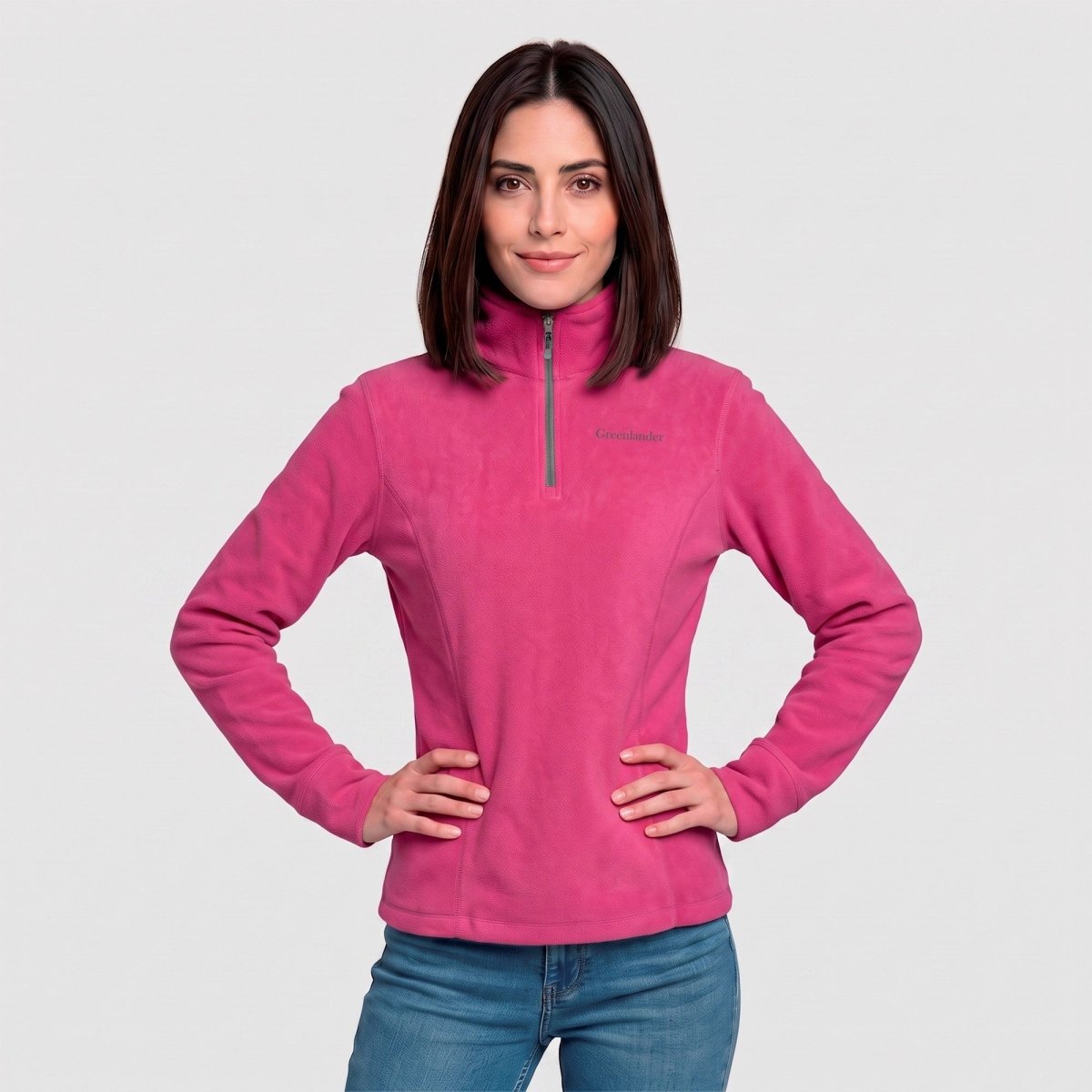 Sudadera Polar Fleece para Mujer con Cuello Alto y Medio Cierre | Greenlander - Greenlander