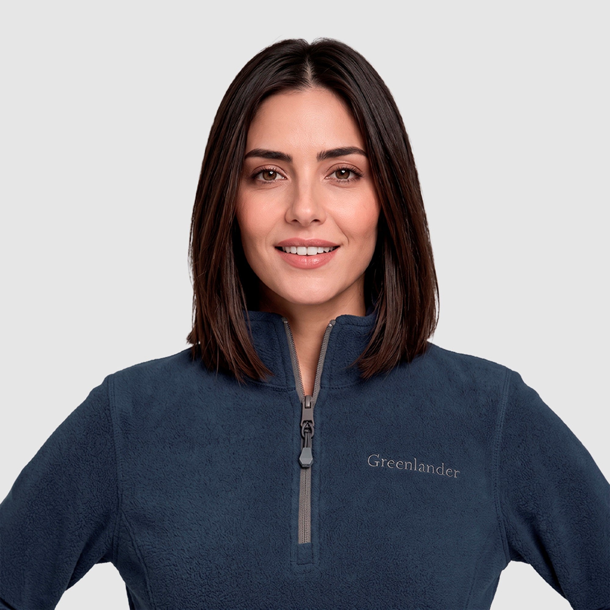 Sudadera Polar Fleece para Mujer con Cuello Alto y Medio Cierre | Greenlander